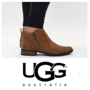 UGG AUREO II Suede Ankle Boots in ‘Pinewood’